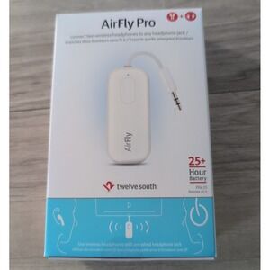 Twelve South AirFly Pro Bluetooth Wireless Transmitter Receiver White